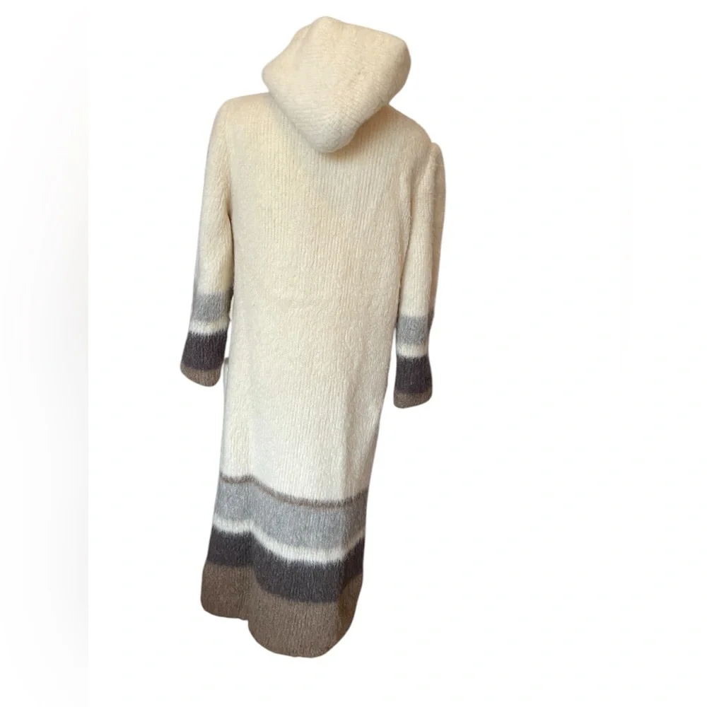 Vintage 70s Icelandic Wool Trench Coat Hooded by Hilda LTD